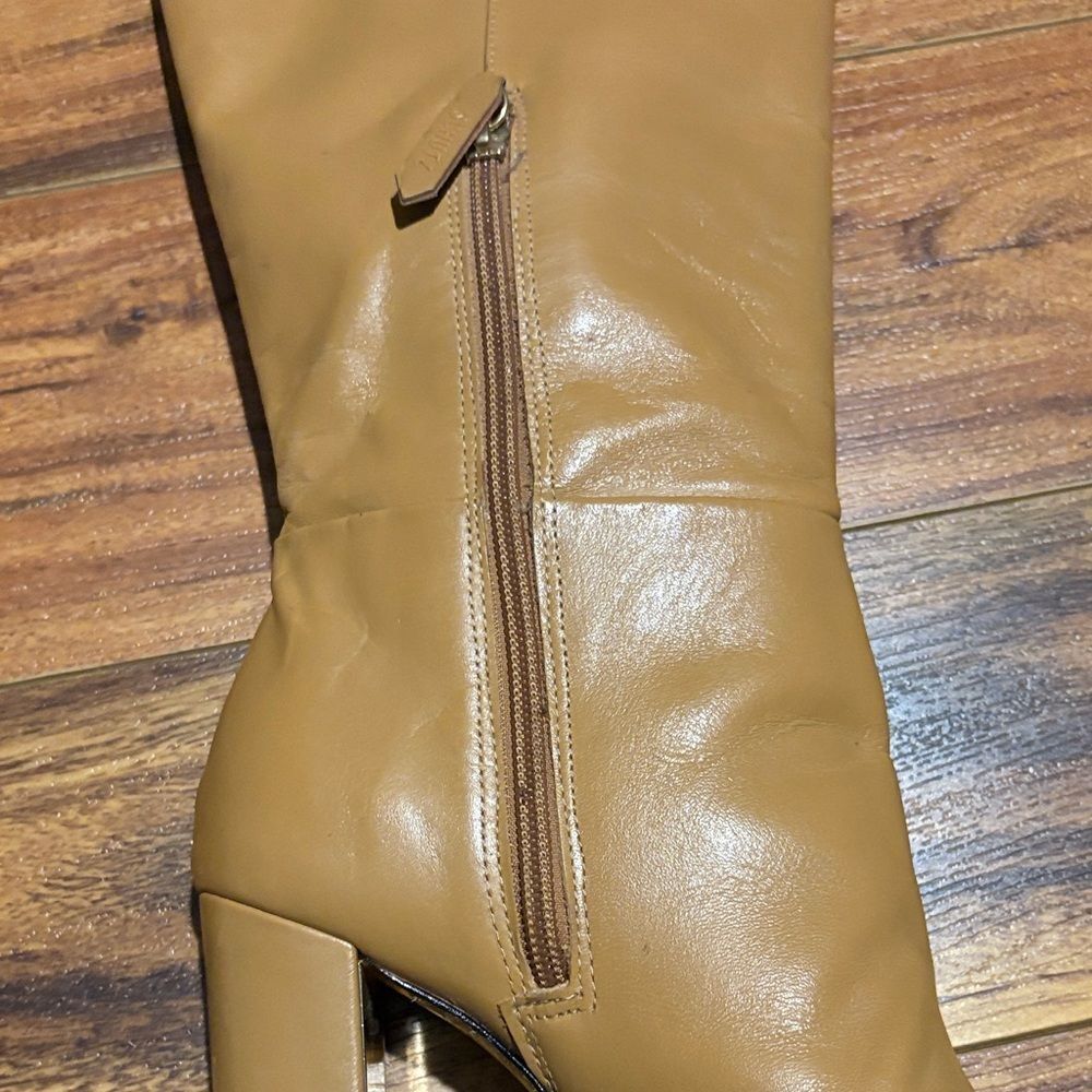 Schultz Tan Heeled Knee-High Boots - Picture 2 of 5